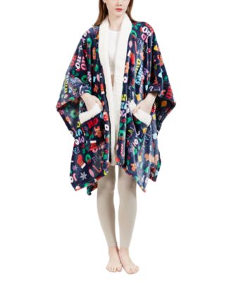 Charter Club - Cozy Plush Mommy and Me Wrap Robe Throw, 50" x 70", Created for Macy's