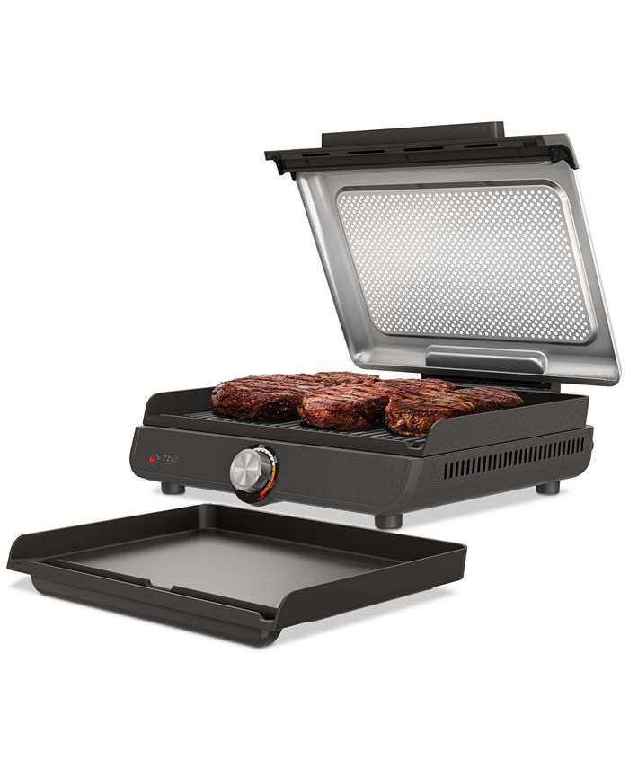 Ninja Sizzle Smokeless Indoor Grill & Griddle GR101 Macy's