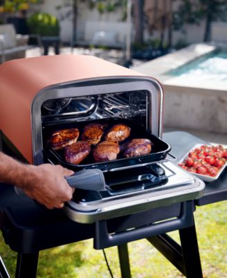 Woodfire Pizza Oven, 8-in-1 Outdoor Oven, 5 Pizza Settings, Up to 700 Fahrenheit High Heat, BBQ (Barbecue) Smoker - OO101