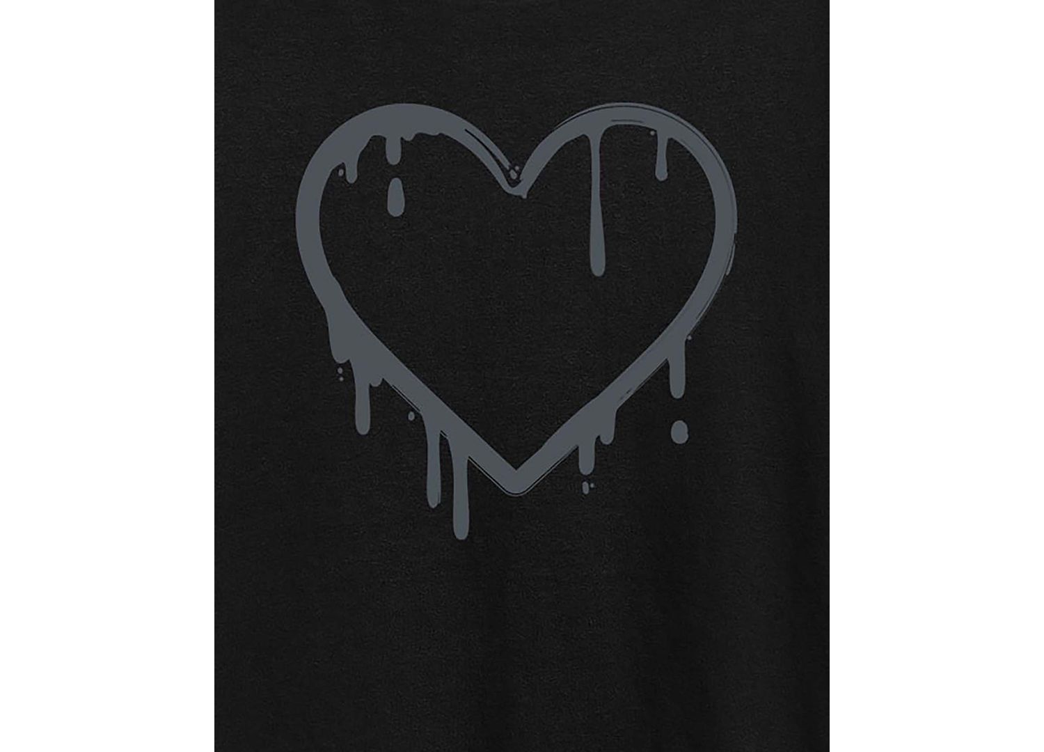 Trendy Plus Size Graffiti Heart Graphic T-shirt