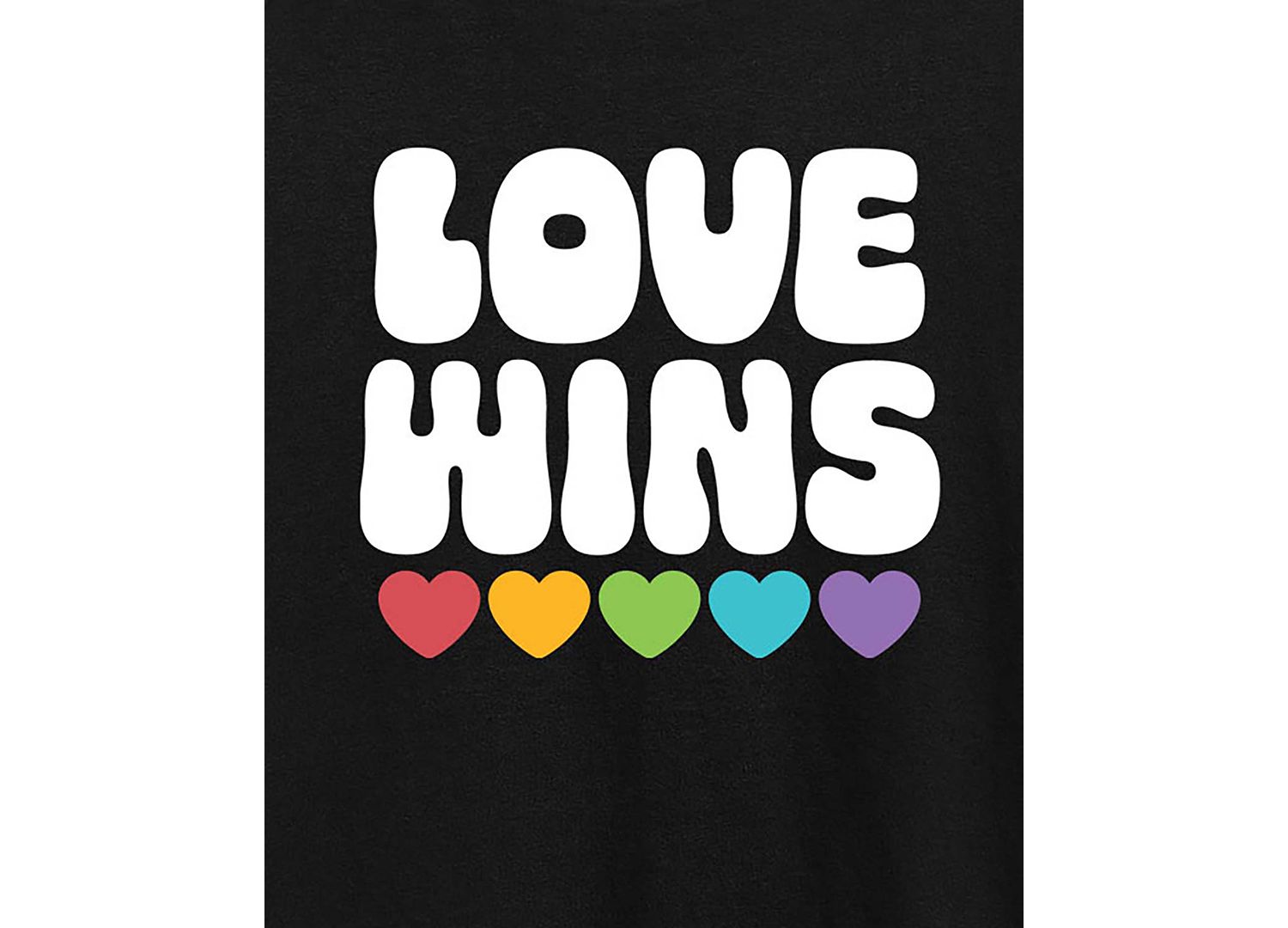 Trendy Plus Size Love Wins Pride Graphic T-shirt