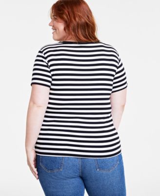 Women’s Ribbed T-Shirt, Created for Macy’s 