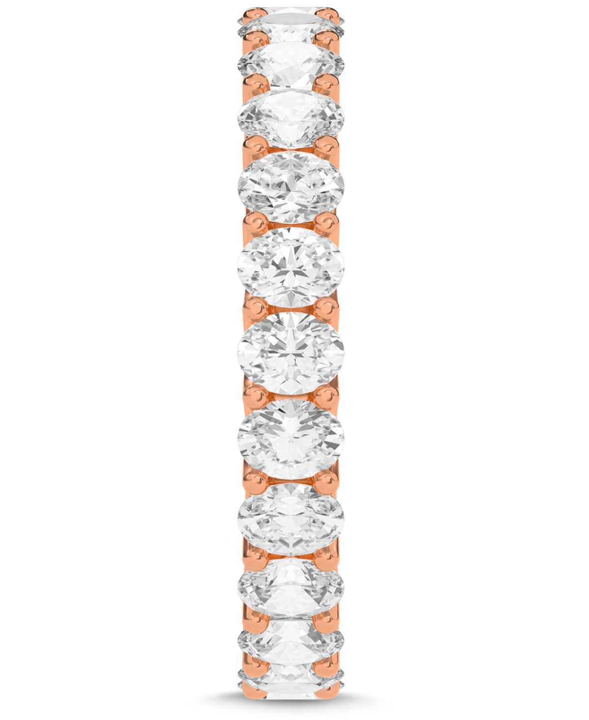 Diamond Oval-Cut Eternity Band (2 ct. t.w.) in Platinum or 14k Gold