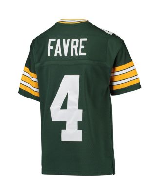 Big Boys Brett Favre Green Green Bay Packers 1996 Retired Player Legacy Jersey