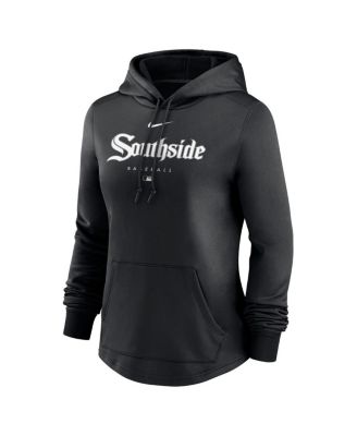 Women's Black Chicago White Sox City Connect Pregame Performance Pullover Hoodie