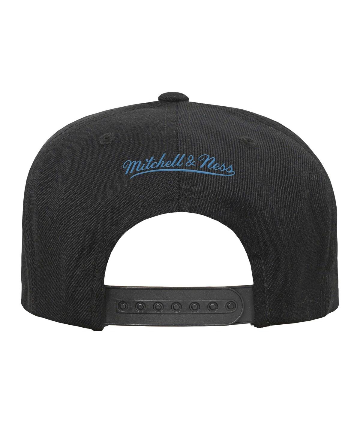 MITCHELL & NESS BIG BOYS AND GIRLS MITCHELL & NESS BLACK LOS ANGELES LAKERS TEAM SCRIPT SNAPBACK HAT 