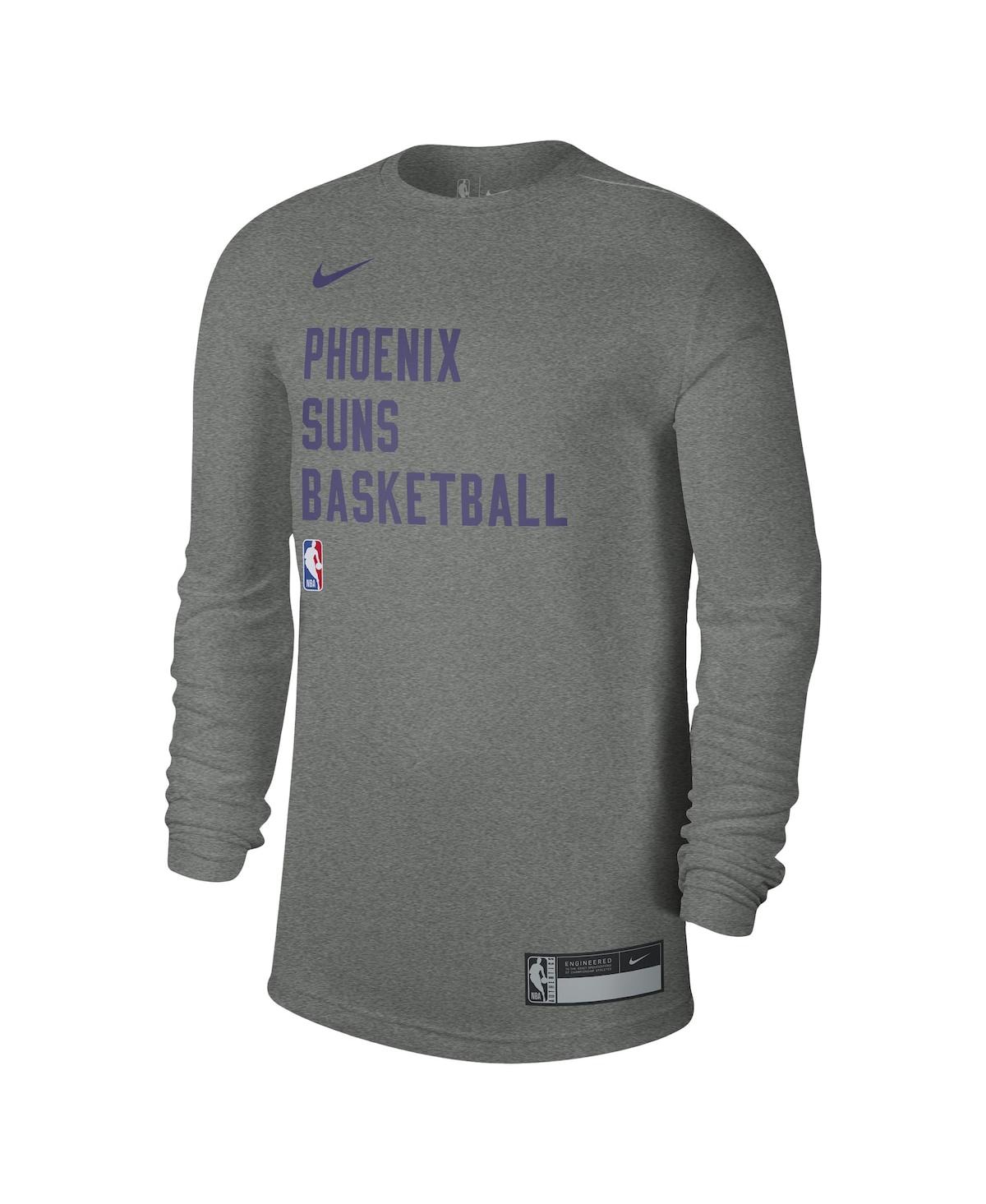 Nike Men's And Women's  Heather Gray Phoenix Suns 2023 Legend On-court Practice Long Sleeve In Heather Gray