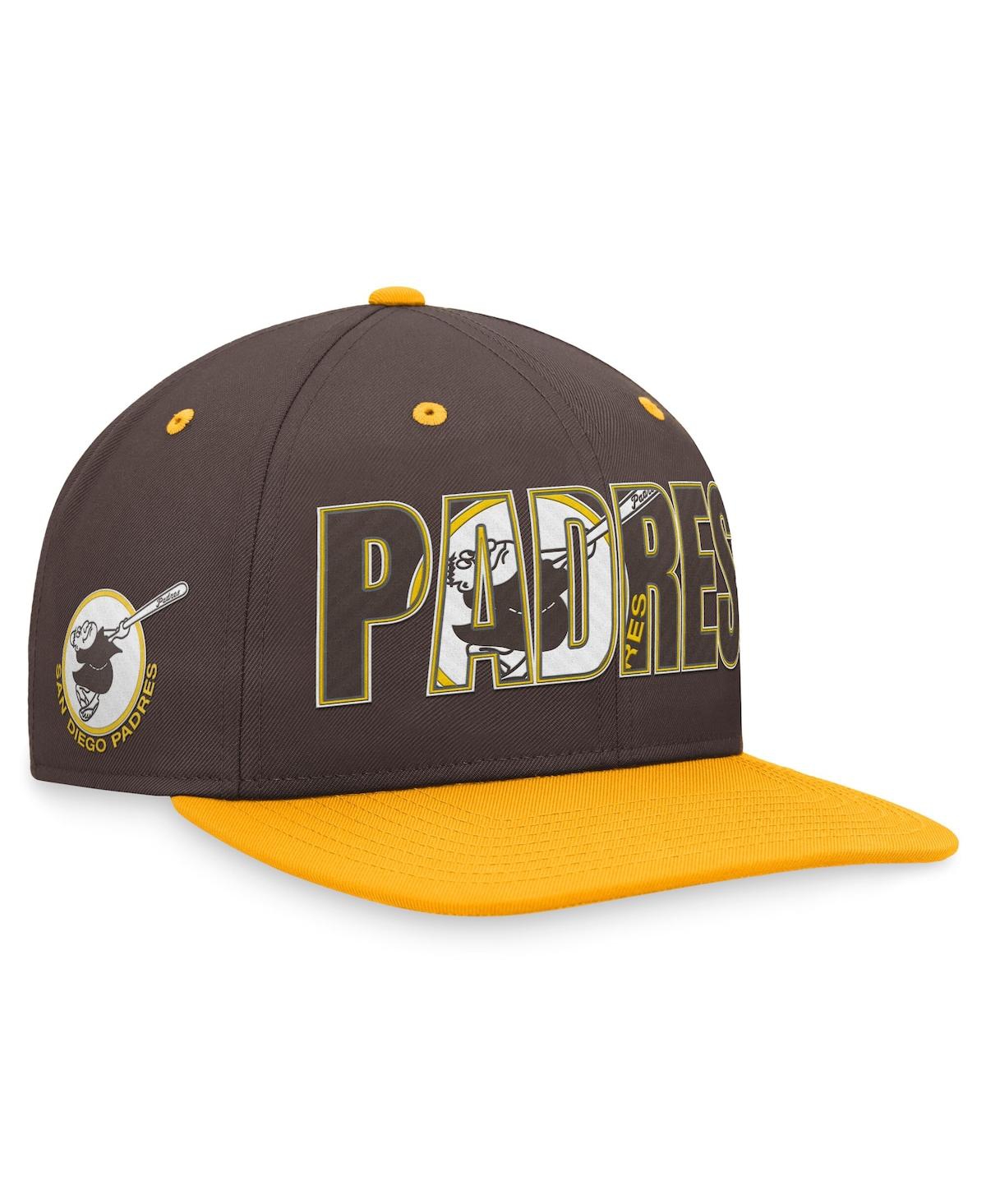 Nike Men's  Brown San Diego Padres Cooperstown Collection Pro Snapback Hat