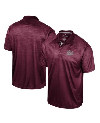 Men's Maroon Montana Grizzlies Honeycomb Raglan Polo Shirt