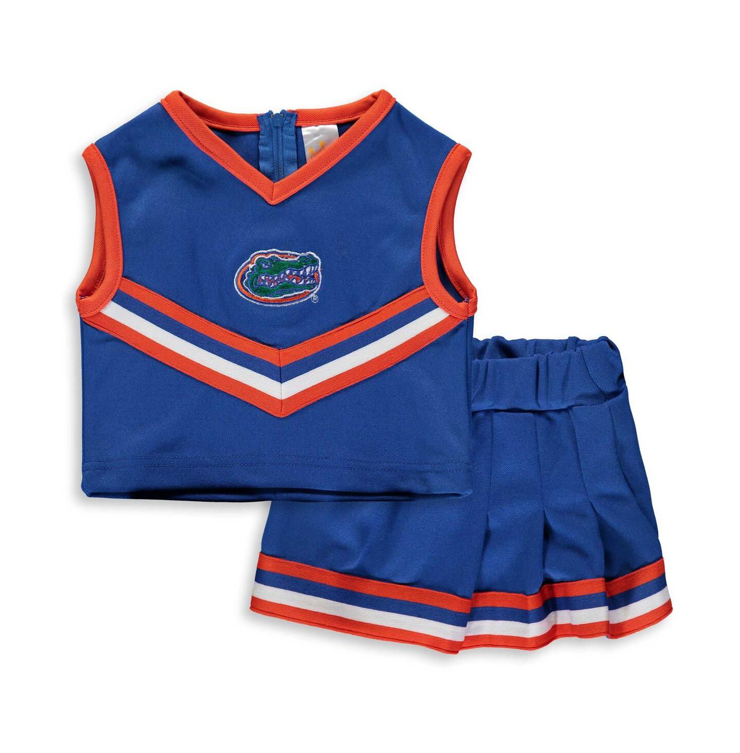 Little King Apparel Girls Toddler Royal Florida Gators Two-Piece Cheer Set — фото 1