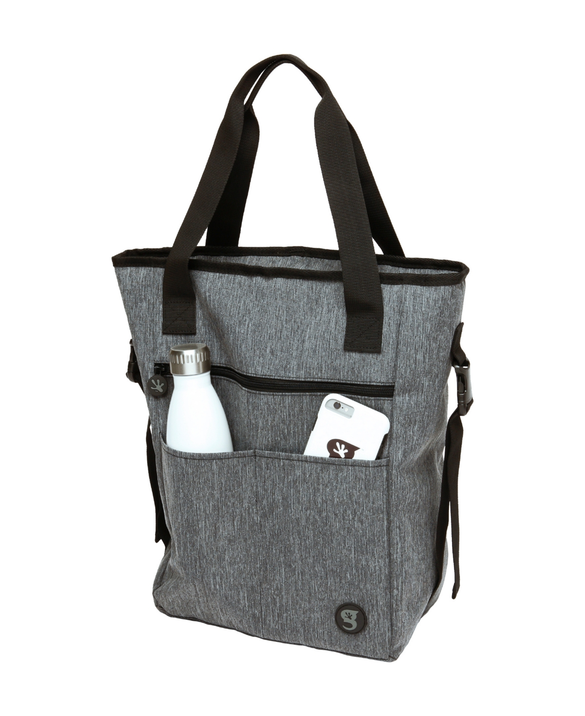 Geckobrands Convertible Tote Backpack In Everyday Gray