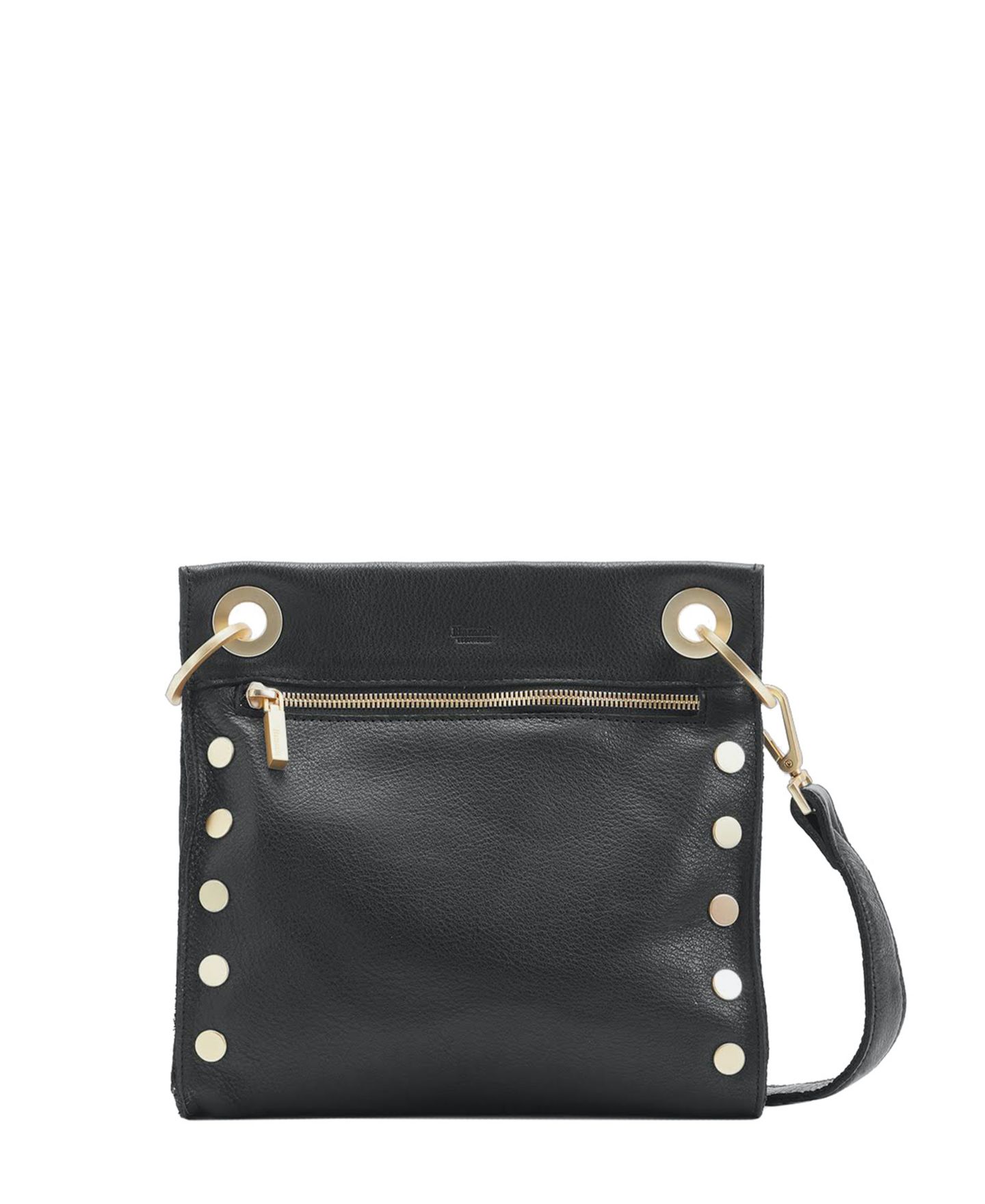 Женская сумка Hammitt Tony Large Leather Crossbody, цвет: Чёрный золотой — фото 1