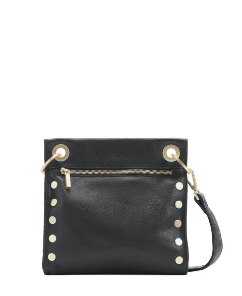 Женская сумка Hammitt Tony Large Leather Crossbody, цвет: Чёрный золотой