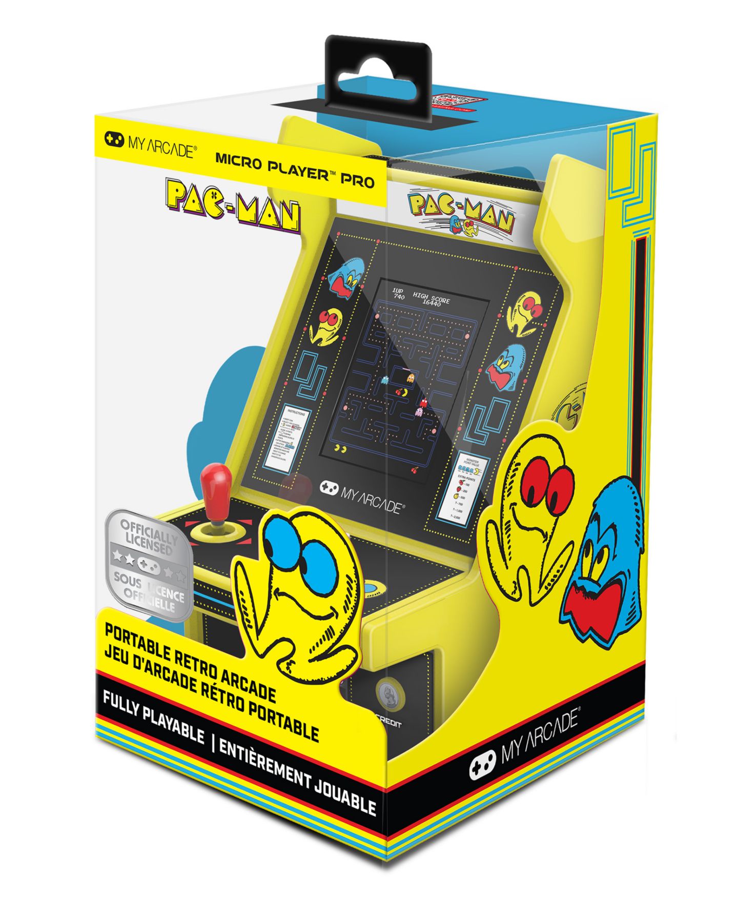 Детская игрушка My Arcade Micro Player Pro 6.7" Pac-Man Portable Retro Arcade Game — фото 2