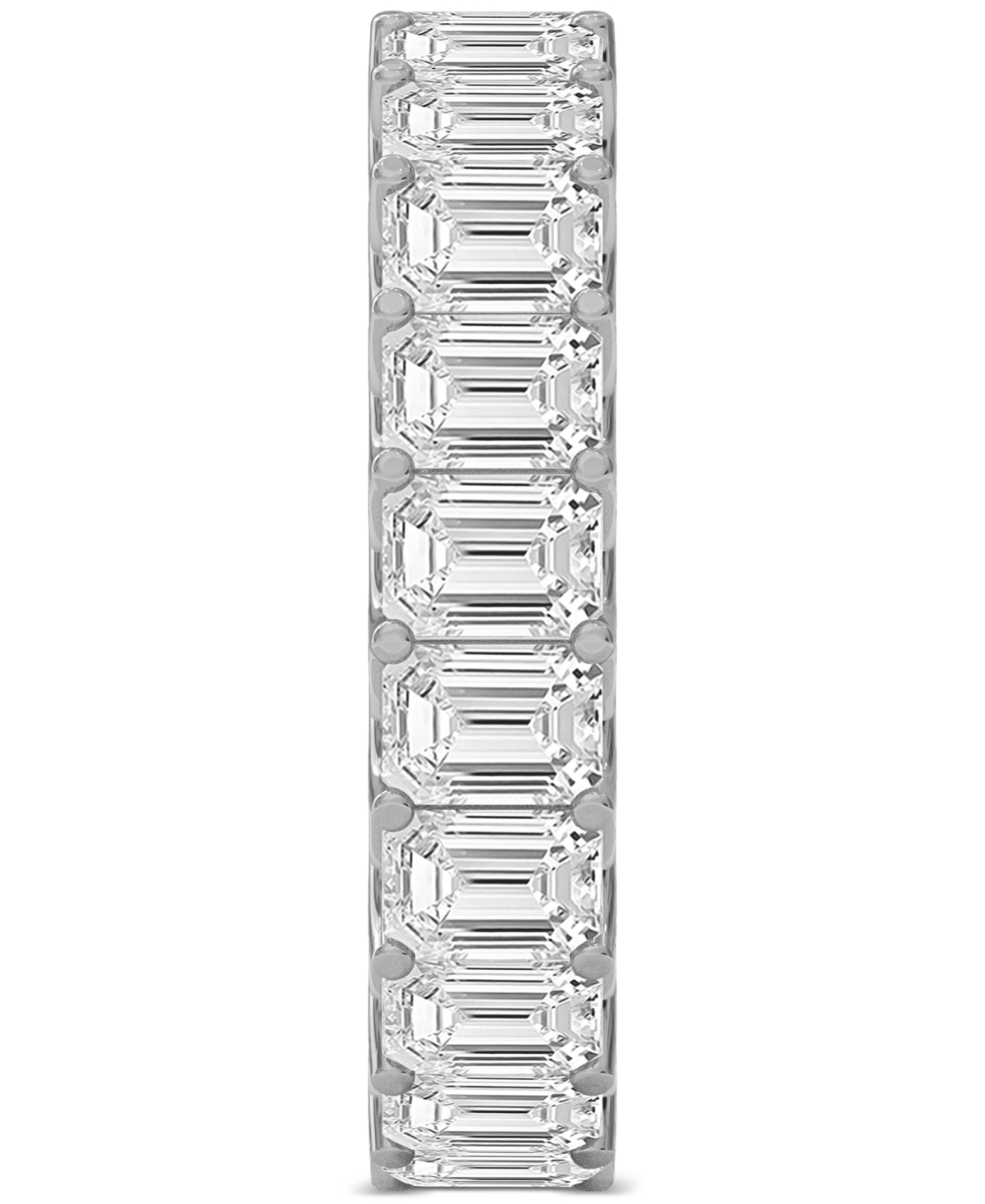 Diamond Emerald-Cut Eternity Band (5 ct. t.w.) in Platinum or 14k Gold