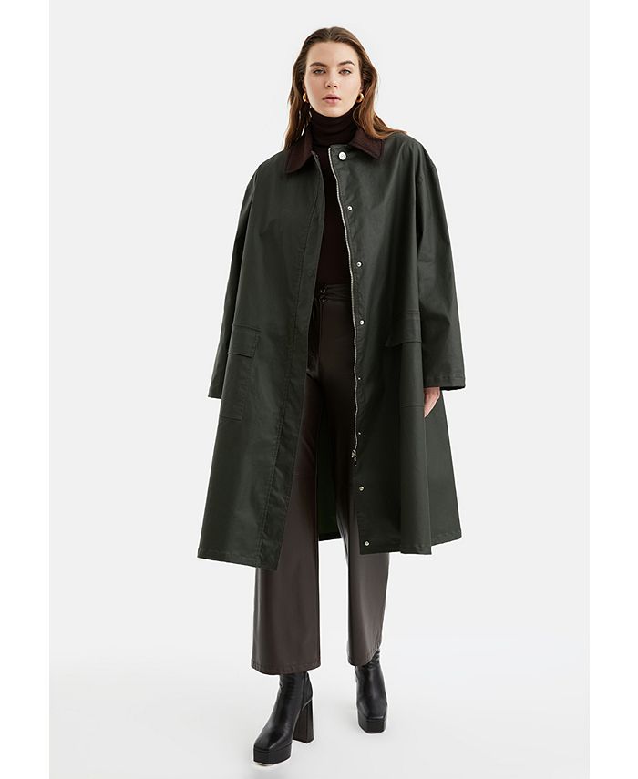 NOCTURNE Women's Oversized Trench Coat Macy's