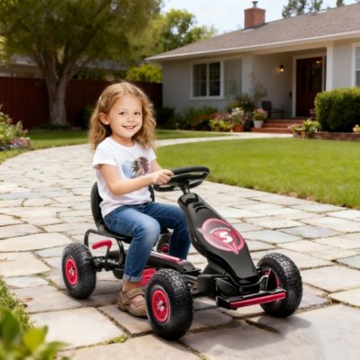 Ergonomic Pedal Go Kart Kids Ride-on Toy Pedal Car Go Cart,