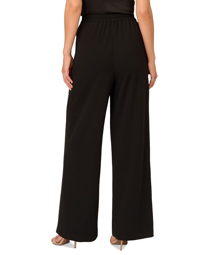 Adrianna Papell Women's Embellished Crepe Straight-Leg Pants - Macy's