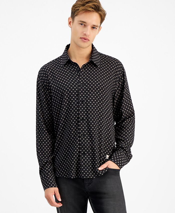 Skull cheap dress shirt