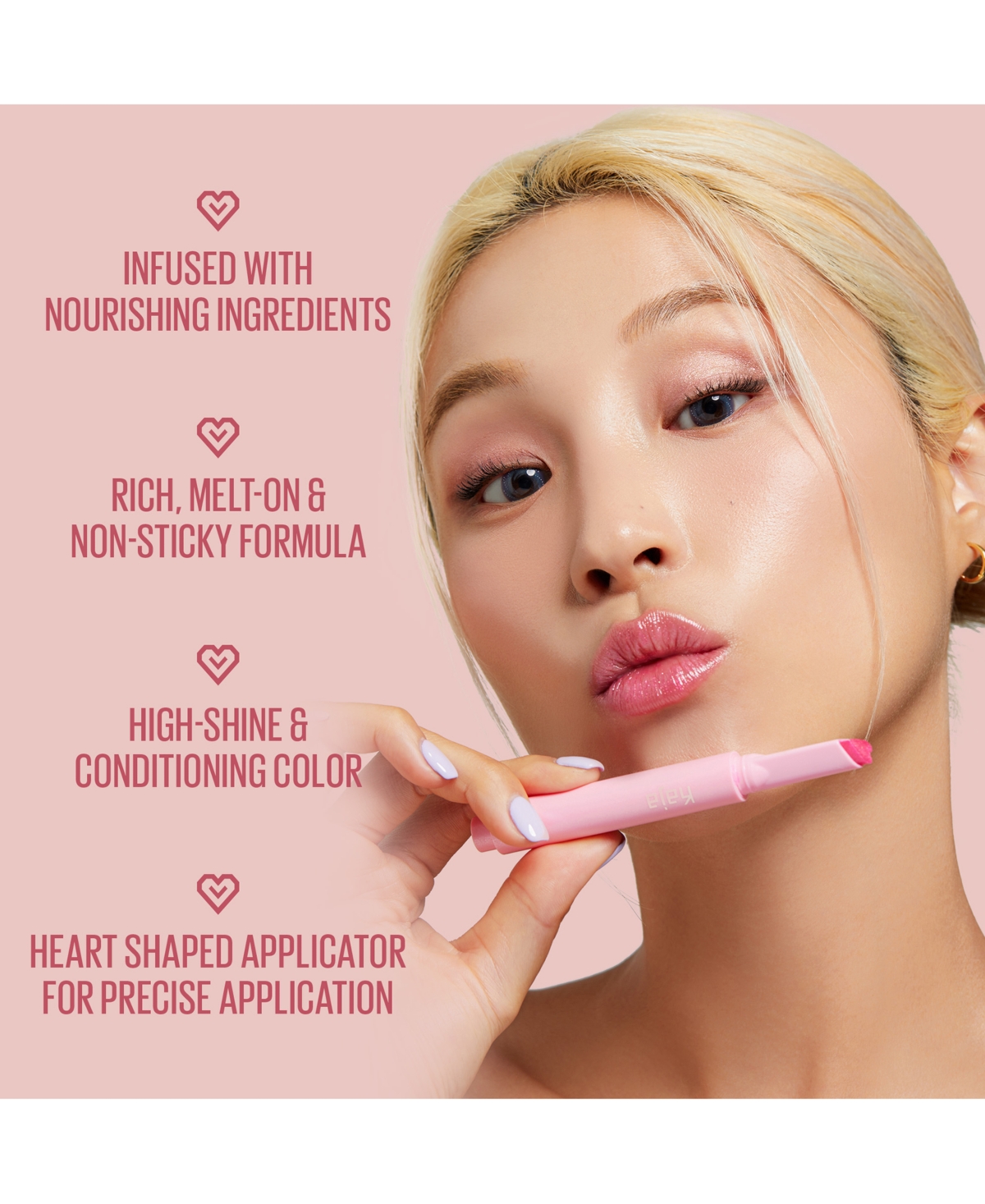 KAJA HEART MELTER LIP GLOSS STICK, 0.049 OZ. 