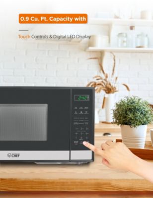 Countertop Microwave Oven 0.9 Cu. Ft. 900W, Stainless Steel.