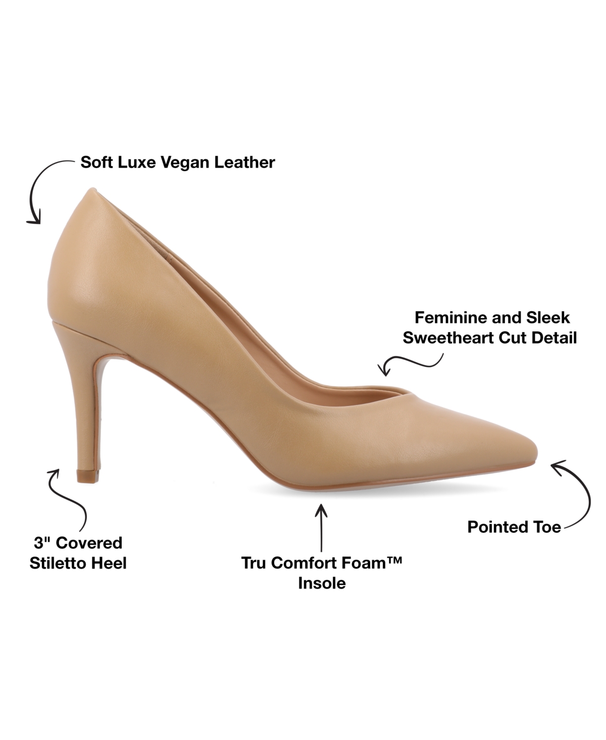 Journee Collection Women's Gabriella Pointed Toe Pumps