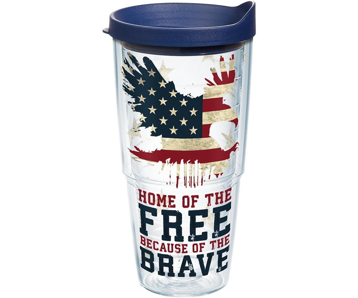 Tervis Tumbler Tervis Home Of The Free Because Of The Brave Made In Usa Double Walled Insulated Tumbler Travel Cup  In Open Miscellaneous