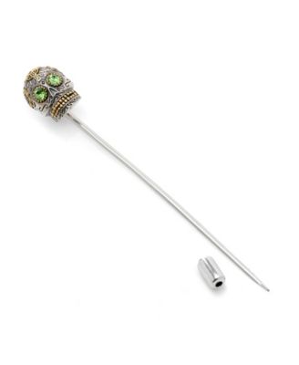 Men's Sterling Silver Skull Stick Pin