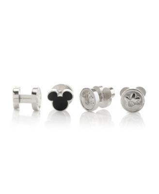 Men's Mickey Mouse Silhouette Studs Set, Pack of 4
