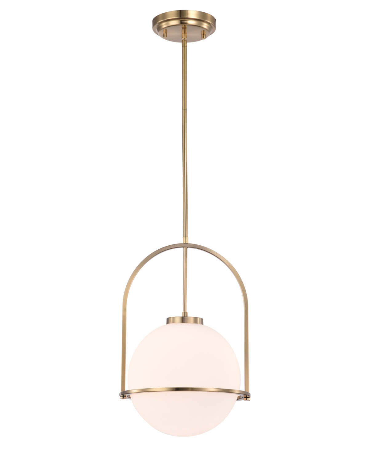 Home Accessories Moonrise 12" 1-light Indoor Pendant With Light Kit In Brass