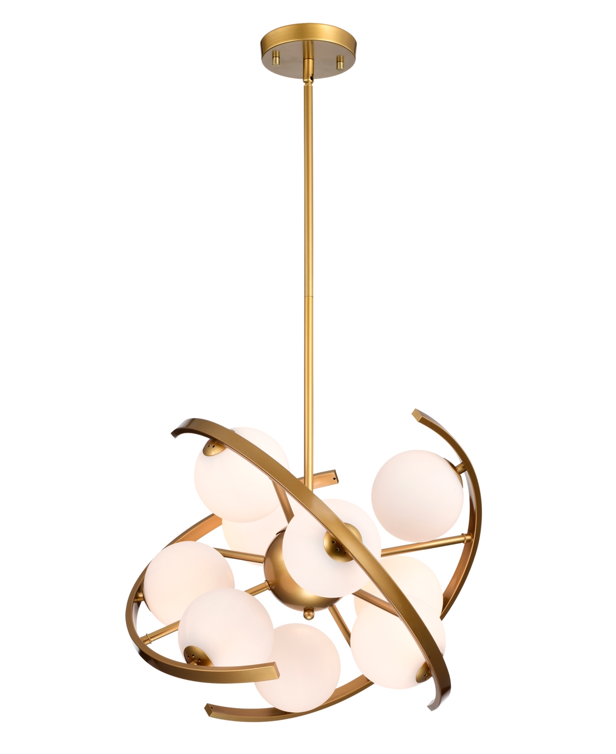 Home Accessories Melita 19" 9-light Indoor Chandelier With Light Kit In Matte Gold