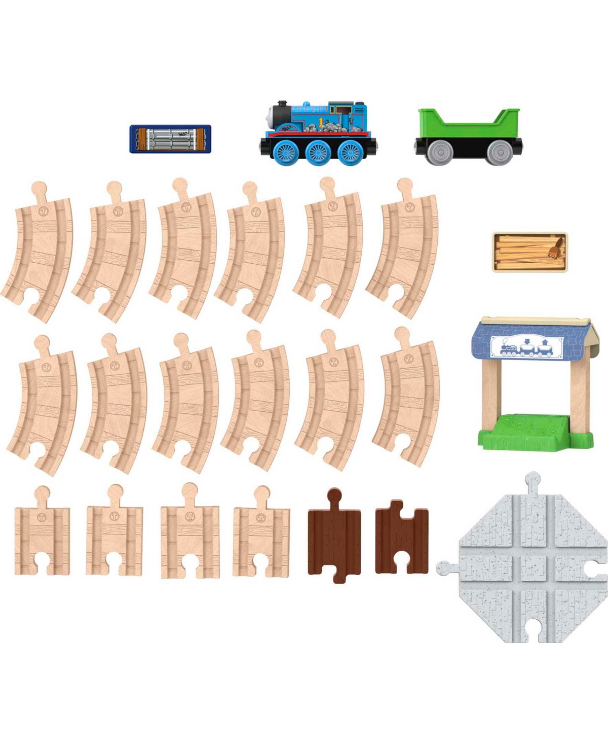Shop Fisher Price Thomas And Friends Wooden Railway, Figure 8 Track Pack In Multi-color