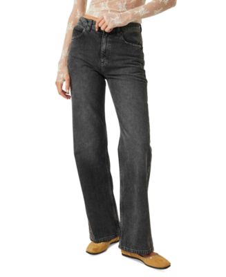 Free People Women's Tinsley Cotton Baggy High-Rise Jeans - Macy's