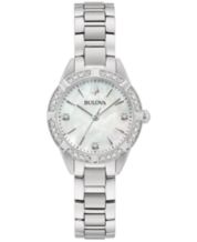 Silver tone Bulova Watches for Women Macy s