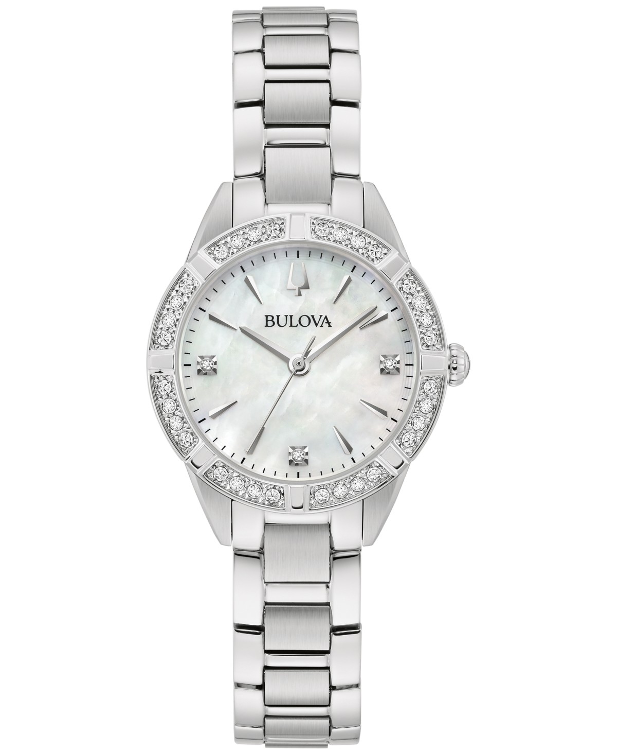 Женские часы Bulova Classic Sutton с бриллиантом на стальном браслете — фото 2