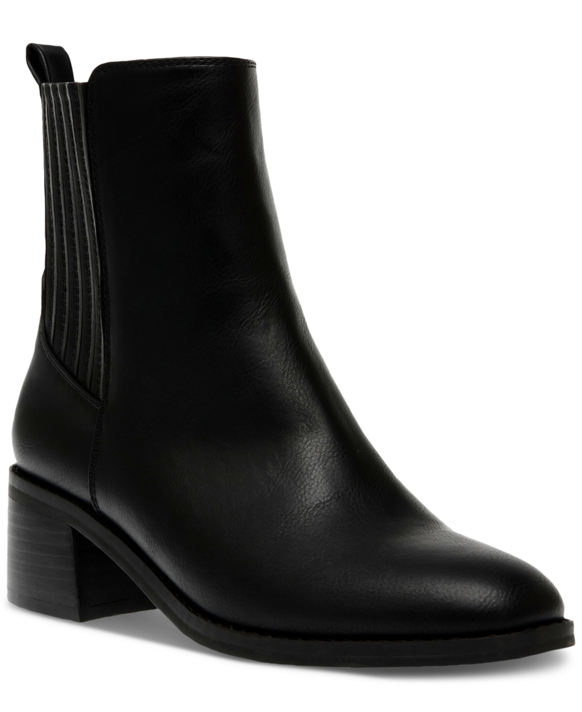 Women's Delilah Tailored Chelsea Booties - Black Smooth