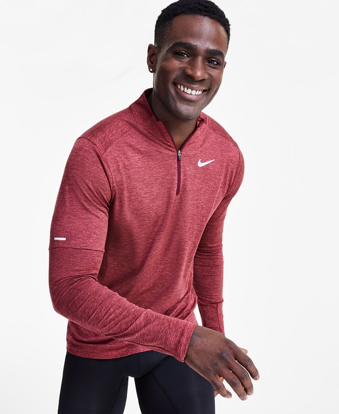 mens nike running quarter zip