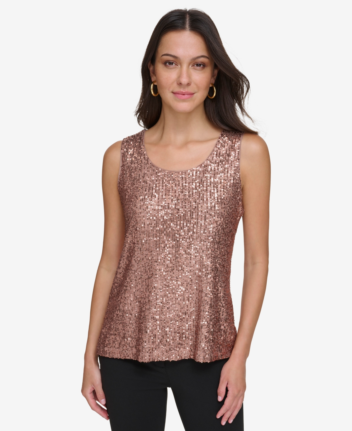 dkny sequin tank top