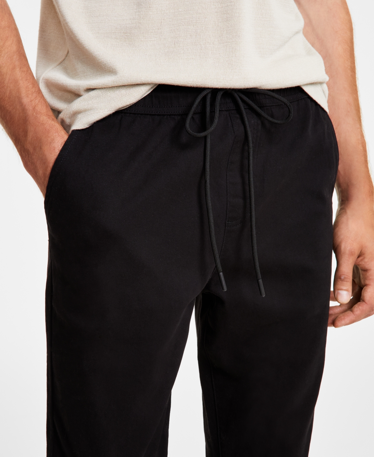 And Now This Men's Brushed Twill Jogger Pants