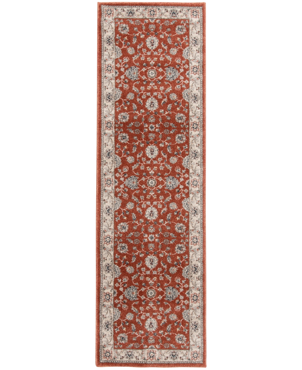 Km Home Poise Pse-7203 2'3" X 7'7" Runner Area Rug In Paprika