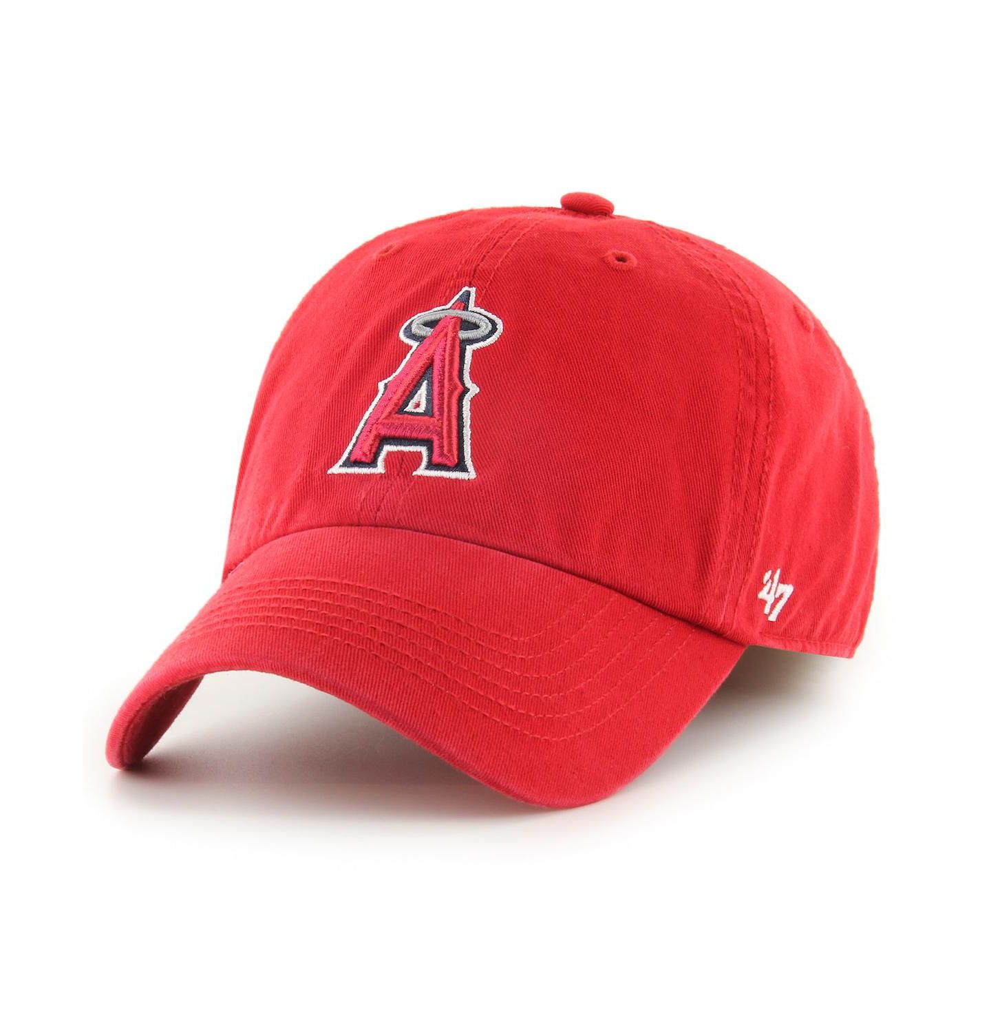 Мужская кепка '47 Brand Red Los Angeles Angels Franchise Logo Fitted Hat — фото 2