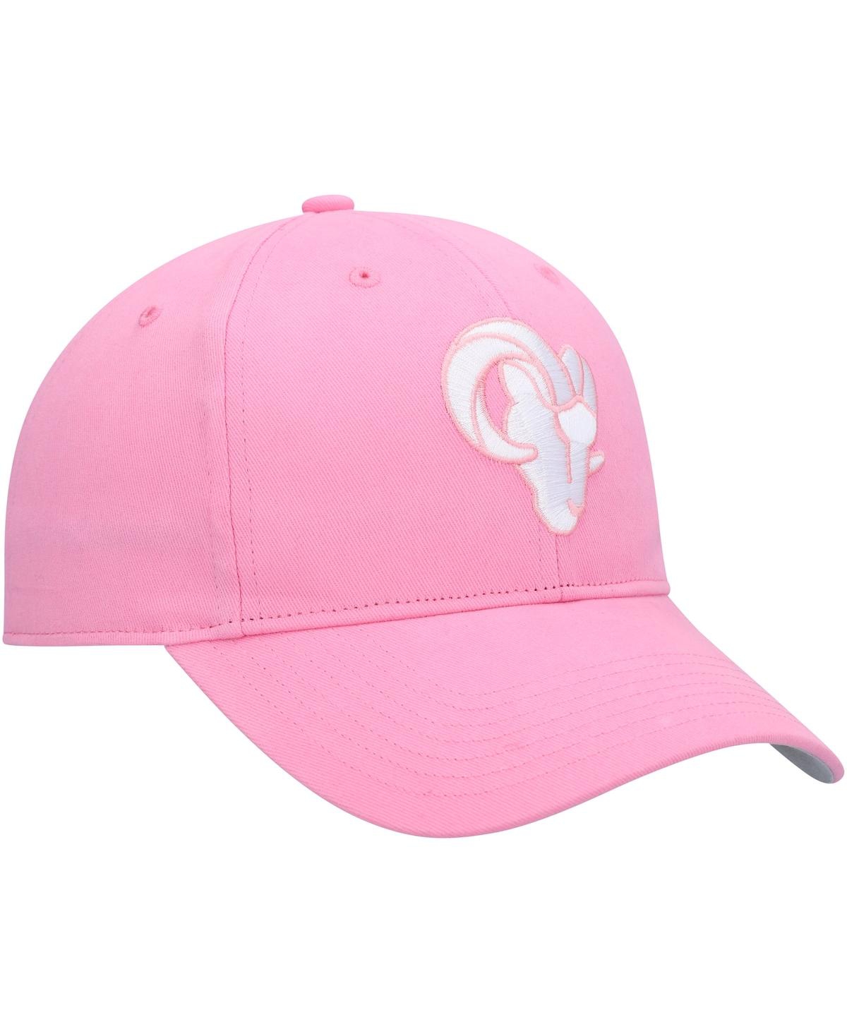 47 Brand Big Girls ' Pink Los Angeles Rams Rose Mvp Adjustable Hat In Pink