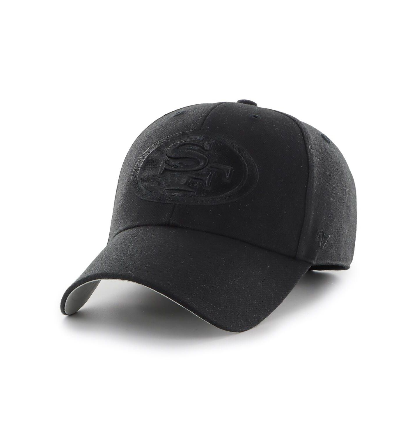 Мужская кепка '47 Brand Black San Francisco 49ers Tonal MVP Adjustable Hat — фото 1