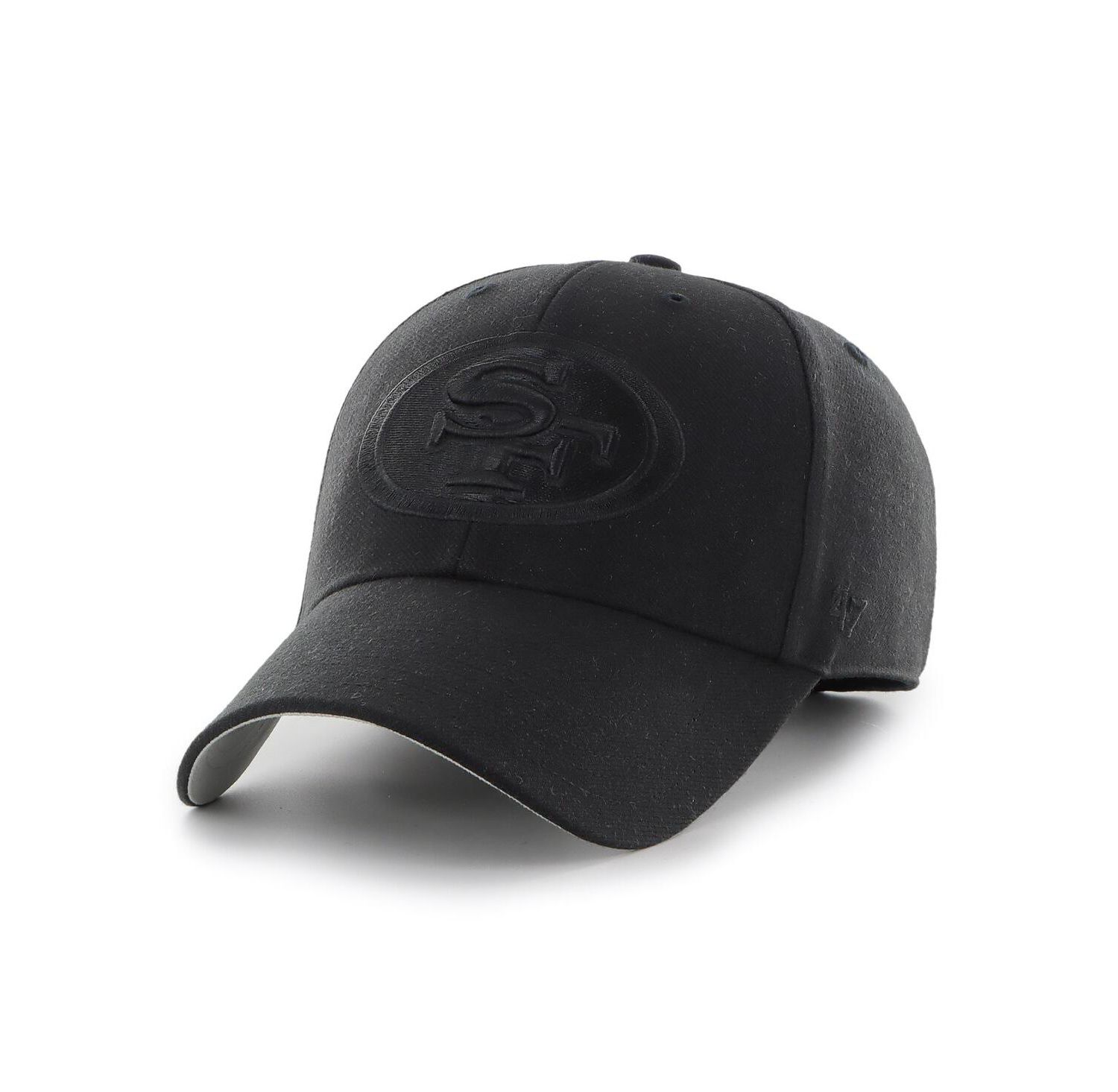 Men's Black San Francisco 49ers Tonal MVP Adjustable Hat