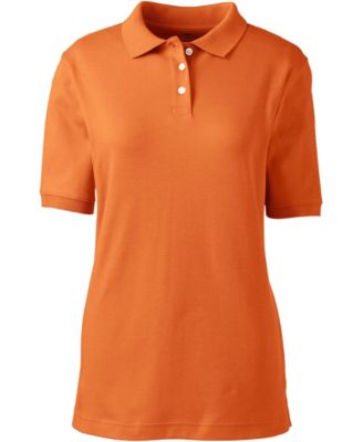 Women's School Uniform Short Sleeve Interlock Polo Shirt