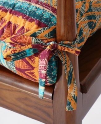 Southwest Triple-Cushioned 4 Piece Chair Pad Set, 18" x 18" x 4"