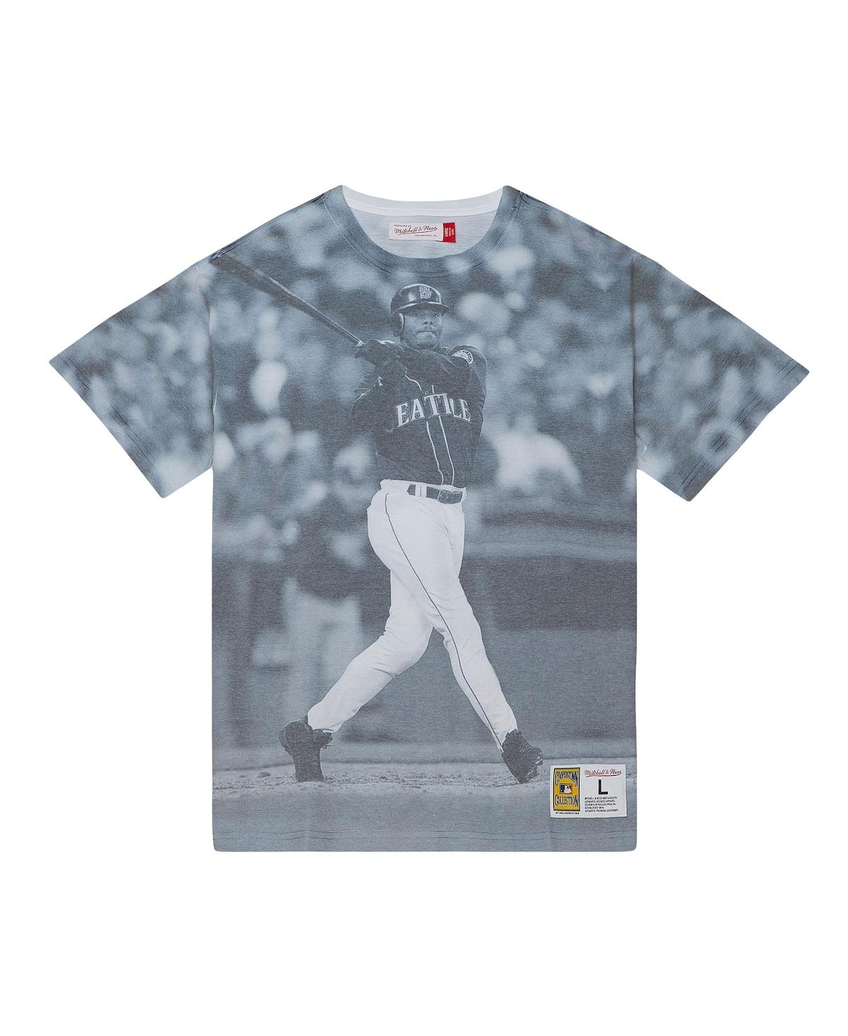 Mitchell & Ness Men's  Mickey Mantle New York Yankees Cooperstown Collection Highlight Sublimated Pla In White