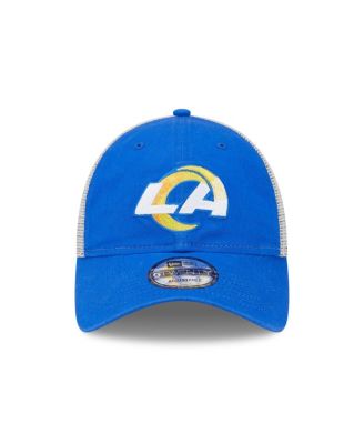 Men's Royal, Natural Los Angeles Rams Loyal 9TWENTY Trucker Snapback Hat