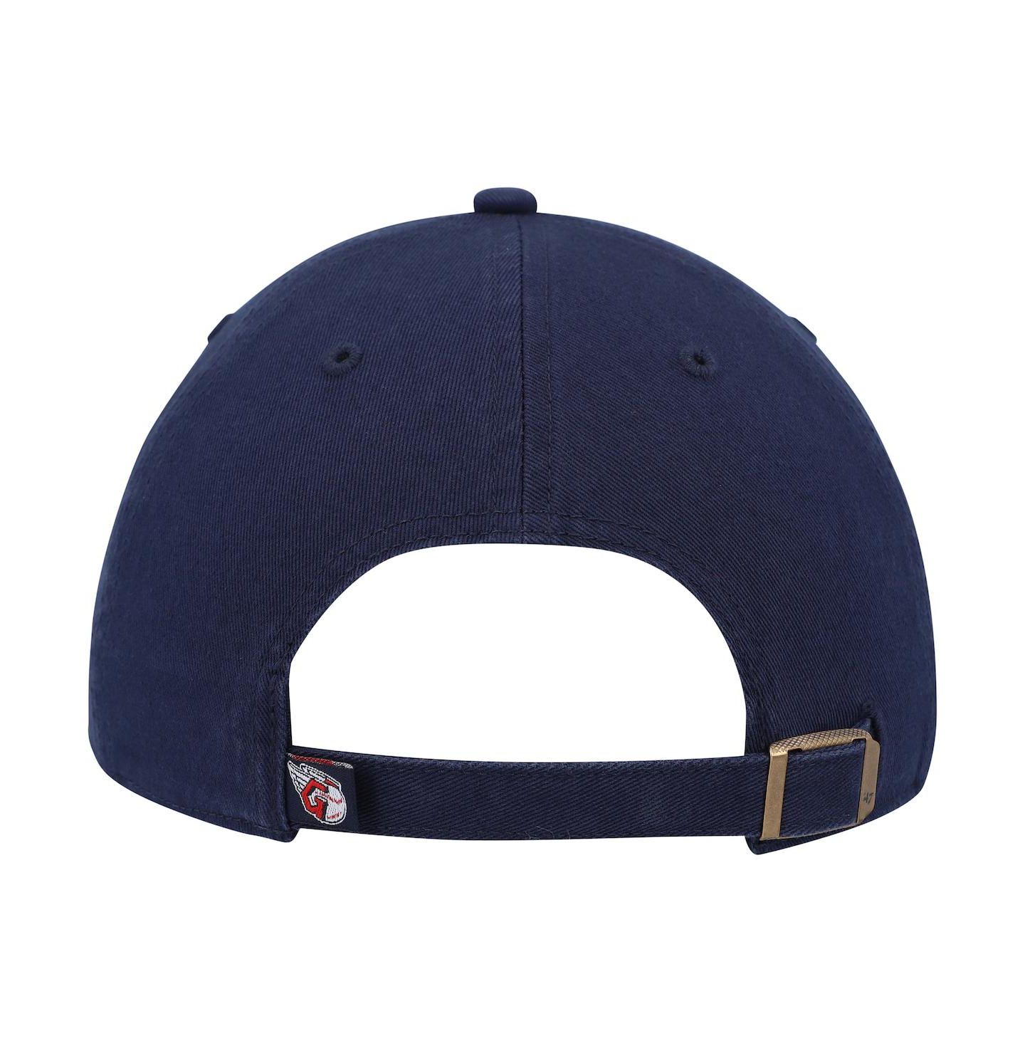 Мужская кепка '47 Brand Navy Cleveland Guardians Clean Up Adjustable Hat — фото 2