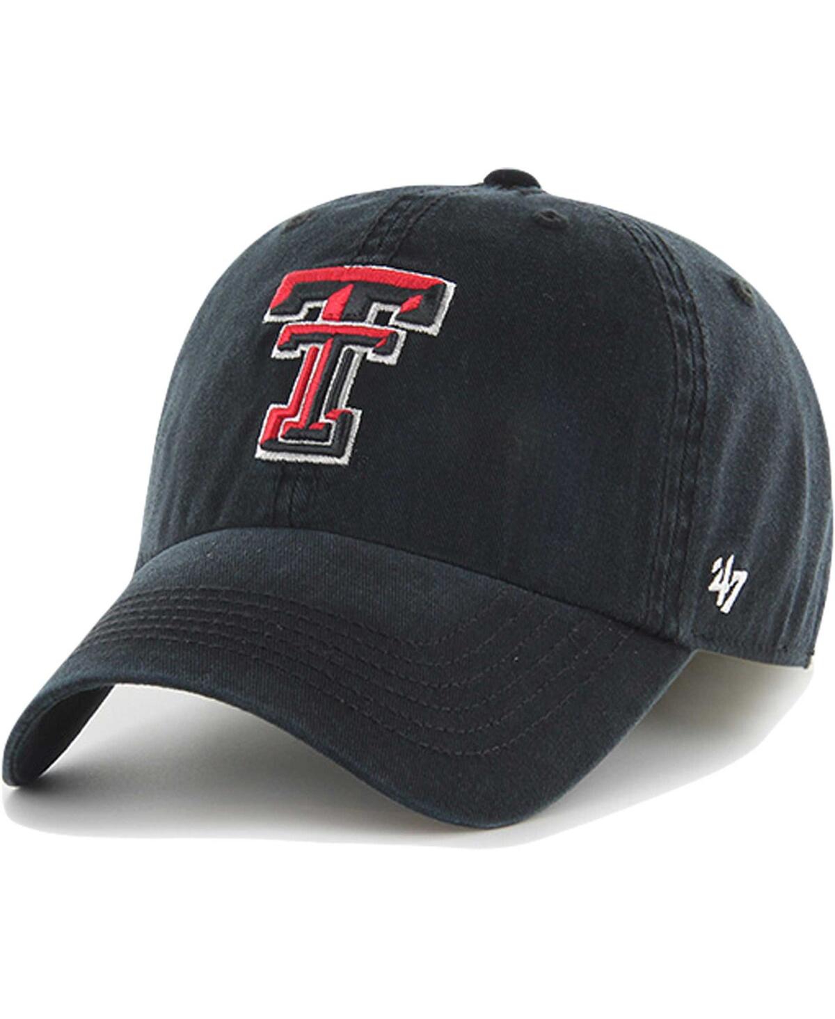 47 Brand Men's ' Black Texas Tech Red Raiders Franchise Fitted Hat